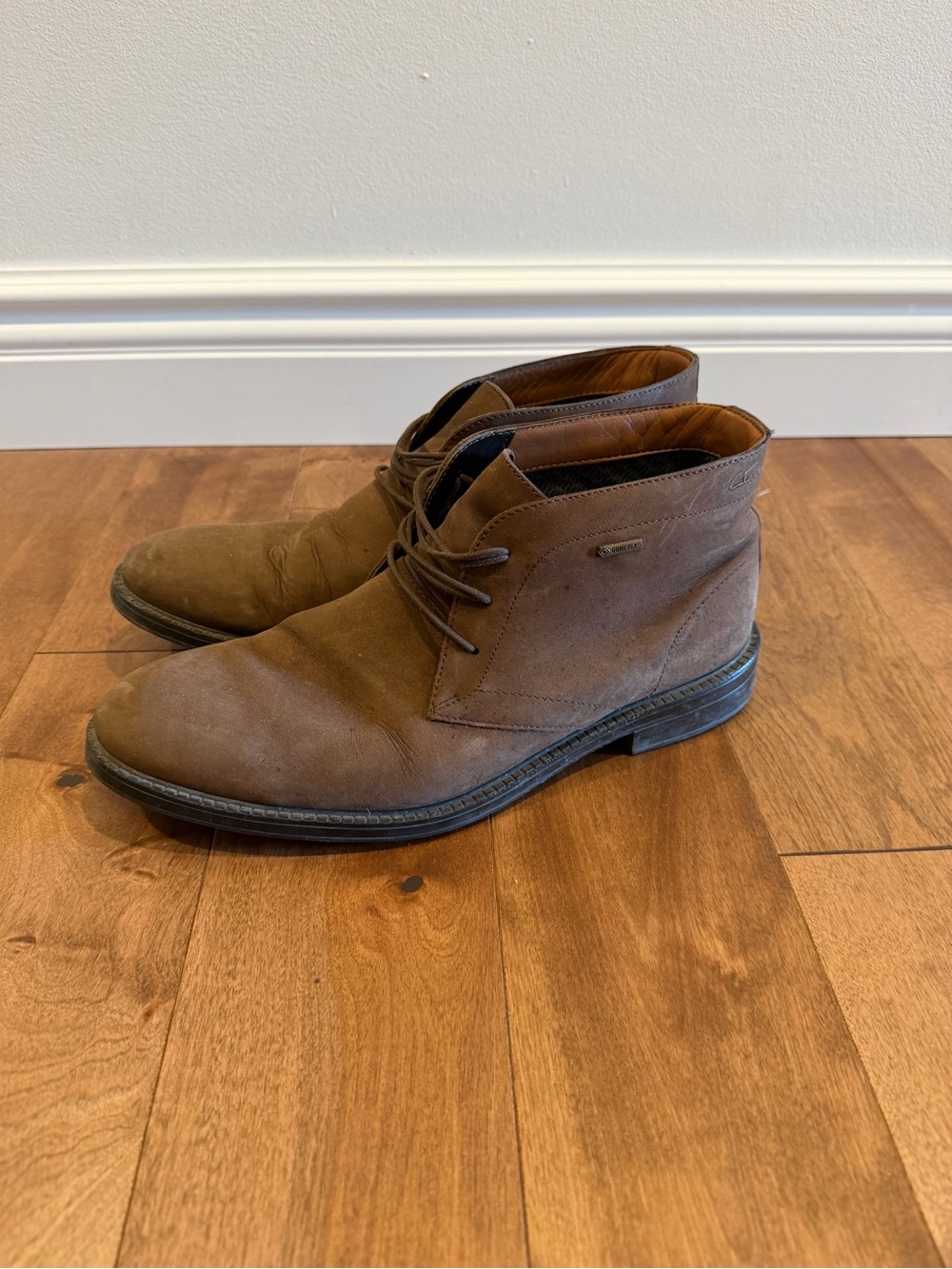 Clarks Brown Leather Chukka Boots